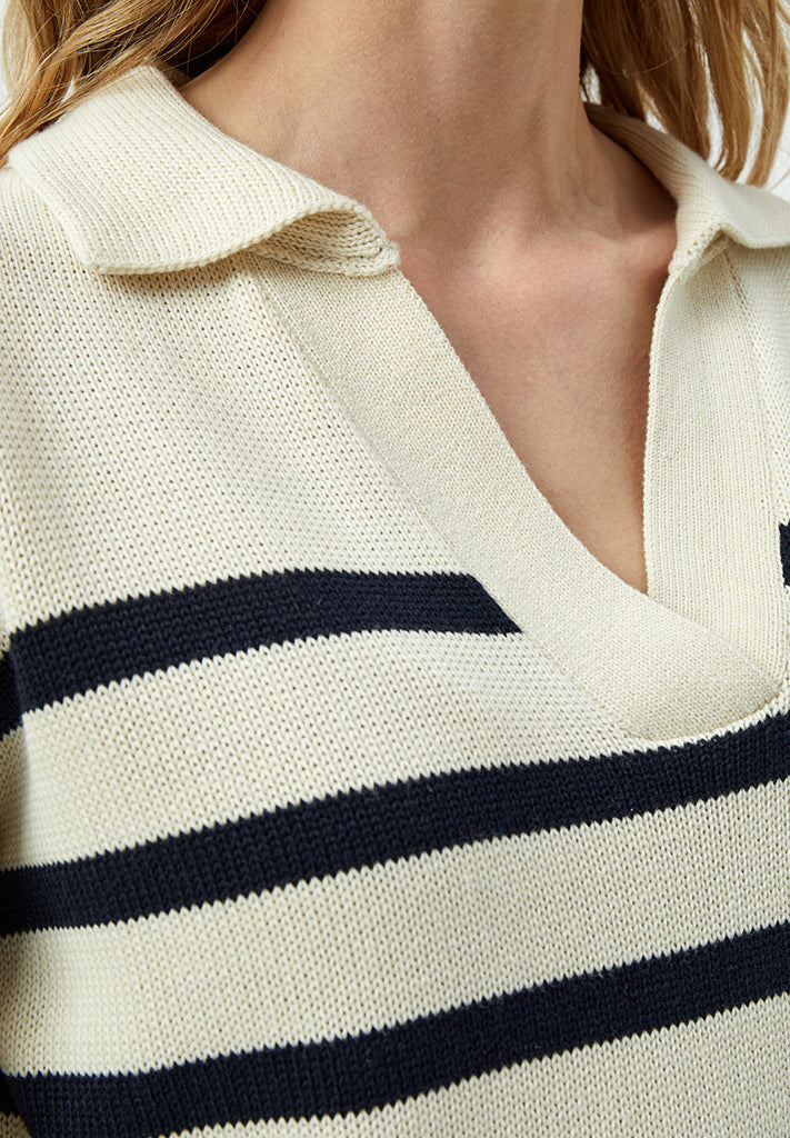 Minus MSLeonie Pullover Pullover 0011S Gardenia Stripe
