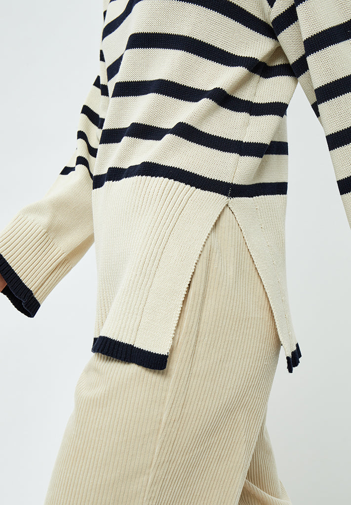Minus MSLeonie Pullover Pullover 0011S Gardenia Stripe