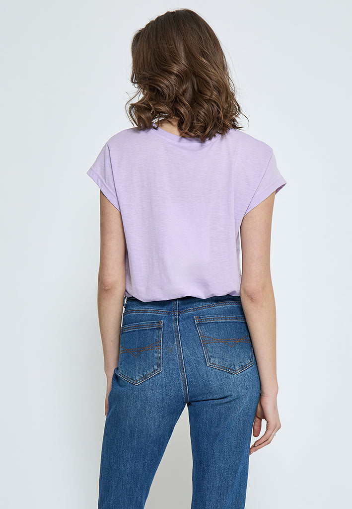 Minus MSLeti T-Shirt T-Shirt 7140 Pastel Lilac