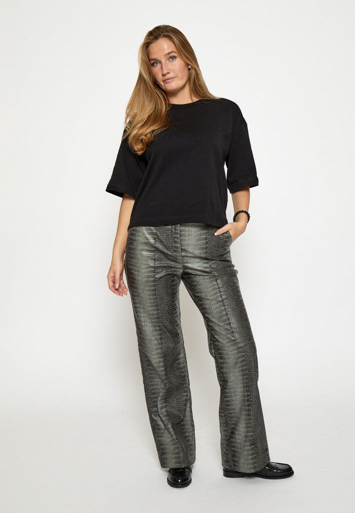Minus MSLilu Pants Pant 148P Gunmetal Snake Print