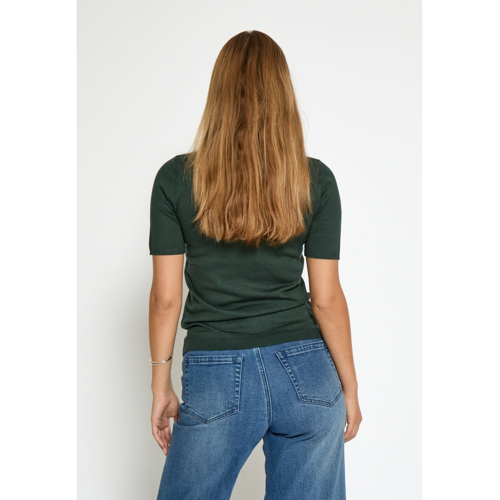 Minus MSLima Roll Neck Knit T-Shirt 4112 Jungle Green