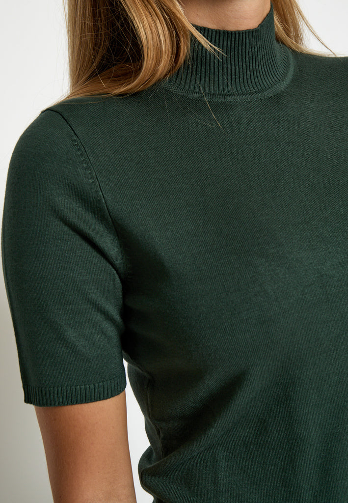 Minus MSLima Roll Neck Knit T-Shirt 4112 Jungle Green