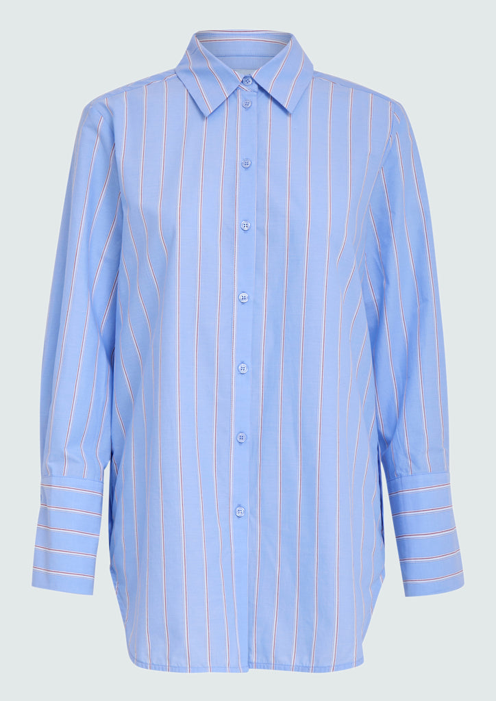 Minus MSLiora Oversize Shirt Shirt 1043 Citadel Blue