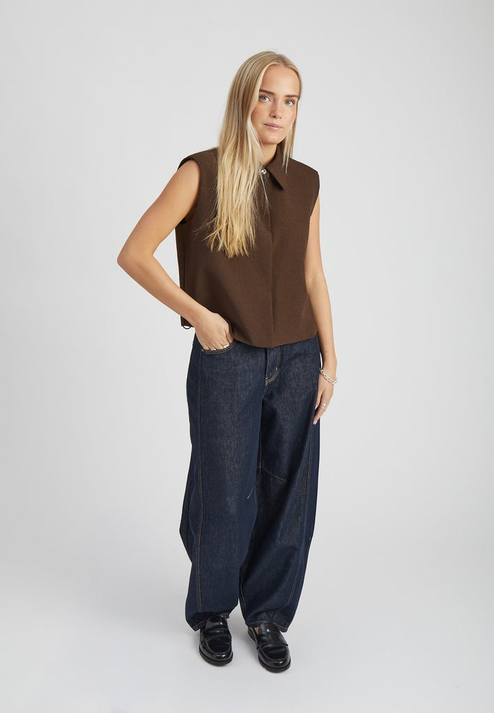 Minus MSLisa Vest Vest 5618 Bracken Brown