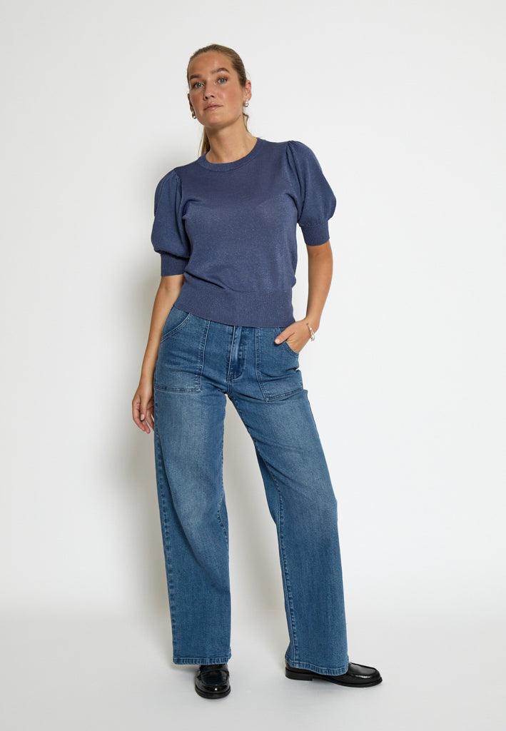 Minus MSLiva Metallic Pullover T-Shirt 2216MET Nightshadow Metal.