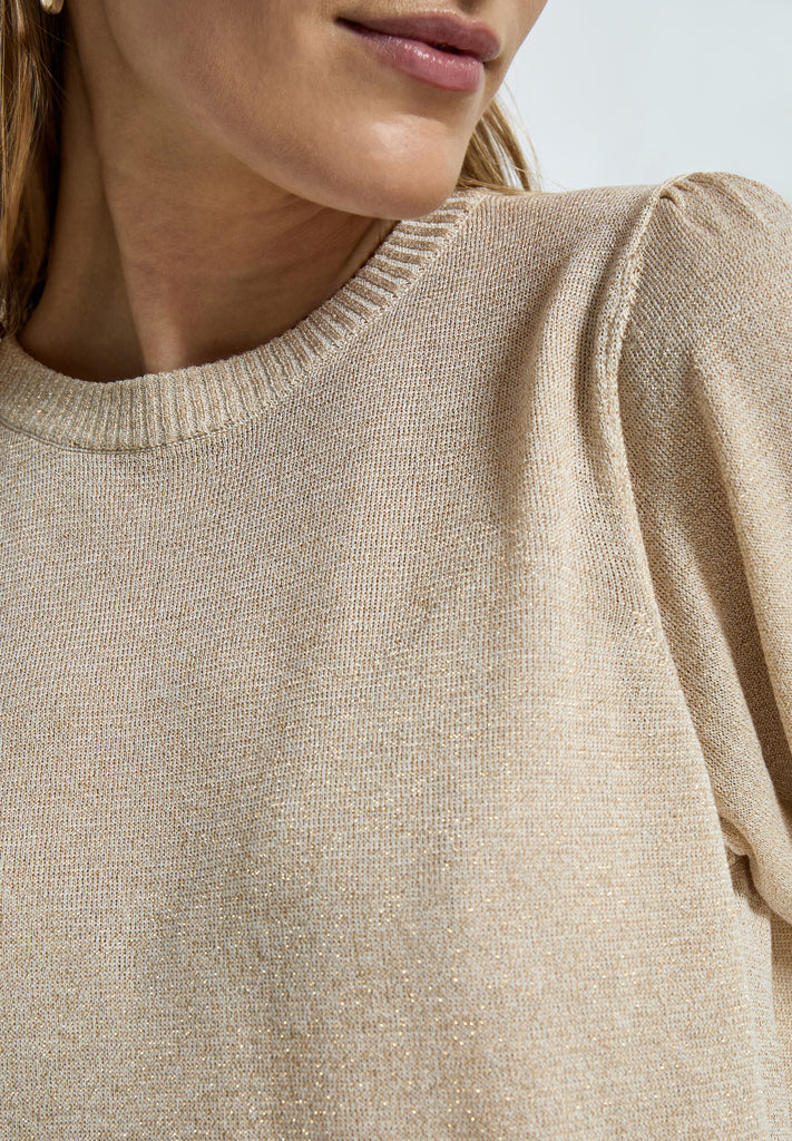 Minus MSLiva Metallic Pullover T-Shirt 348MET Medal gold Metallic