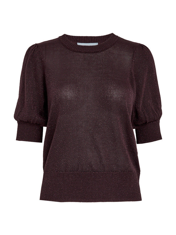 Minus MSLiva Metallic Pullover T-Shirt 713MET Fudge Purple Met.