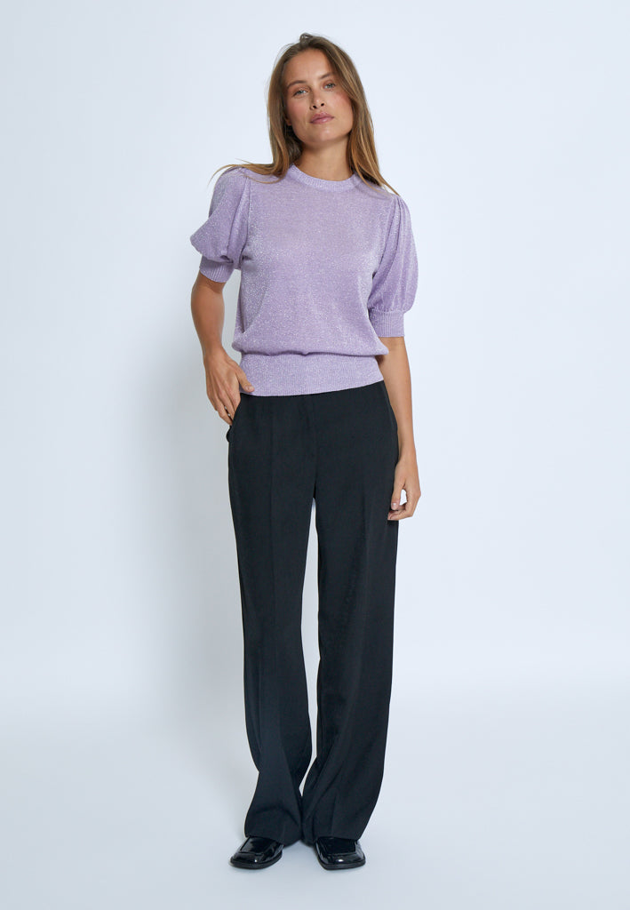 Minus MSLiva Metallic Pullover T-Shirt 7140MET PASTEL LILAC MET