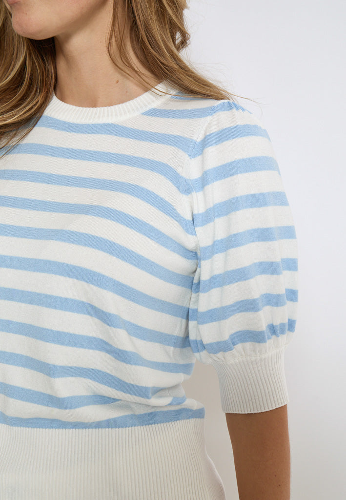 Minus MSLiva Pullover Pullover 1048S Ice Blue Stripe