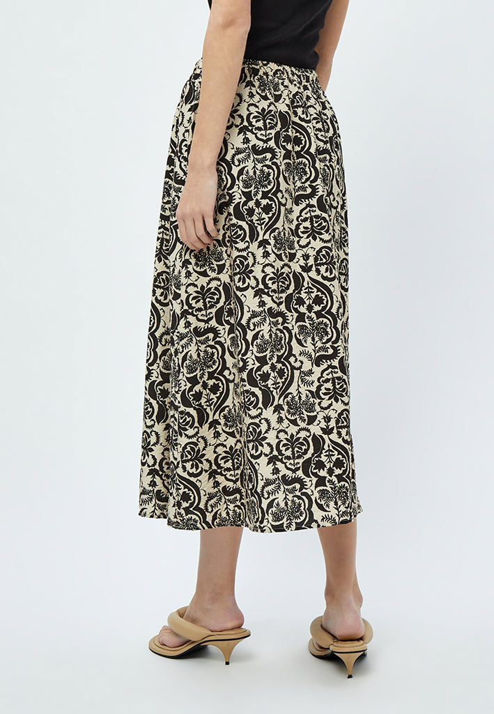 Minus MSLizia Midi Skirt Skirt 9015P Sand Gray Print