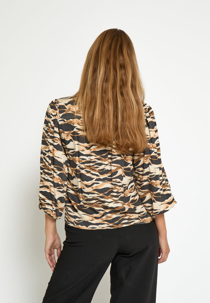Minus MSLottine Shirt Shirt 0312P Tan Print