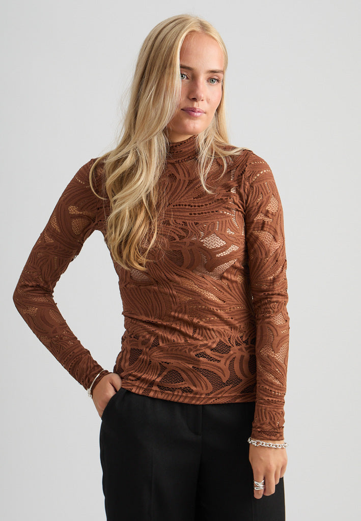 Minus MSLovena Long Sleeve Top Top 3681 Tiramisu