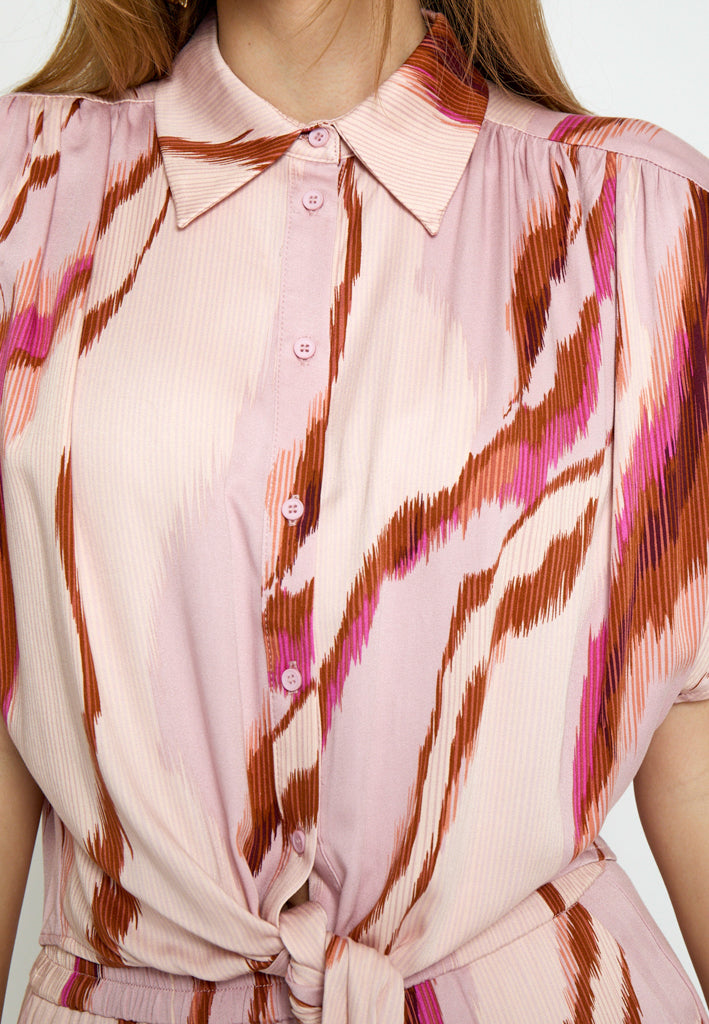 Minus MSLuana Shirt Shirt 4652P Desert Coral Print