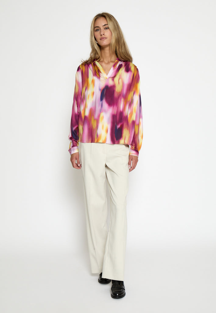Minus MSLucinda Blouse Blouse 7140P Pastel Lilac Print
