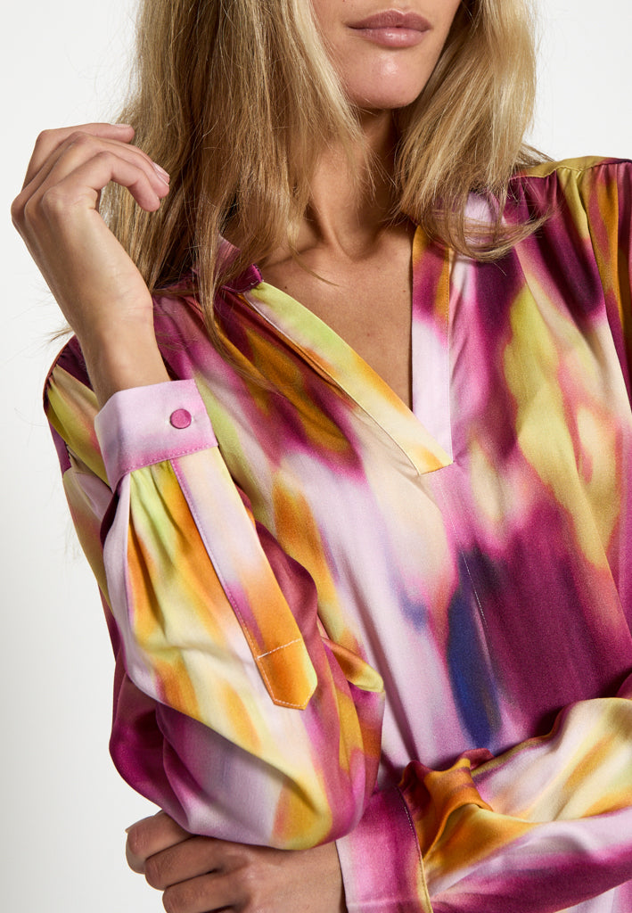 Minus MSLucinda Blouse Blouse 7140P Pastel Lilac Print