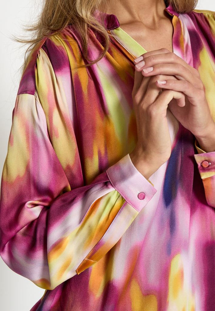 Minus MSLucinda Blouse Blouse 7140P Pastel Lilac Print
