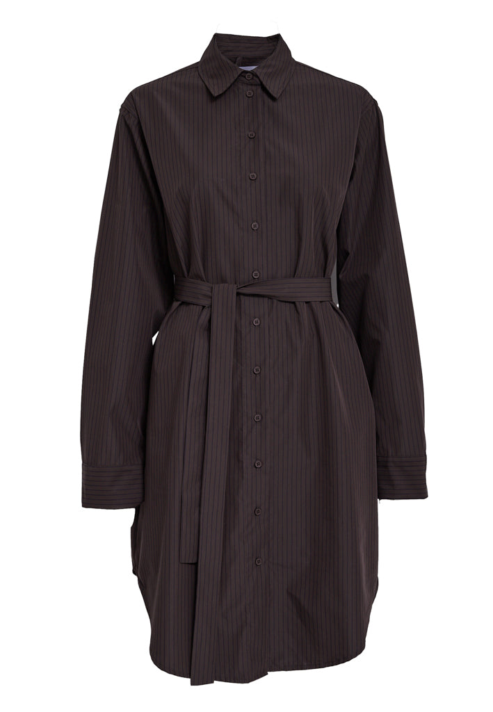 Minus MSLucy Short Dress Dress 5618S Bracken Brown Stripe
