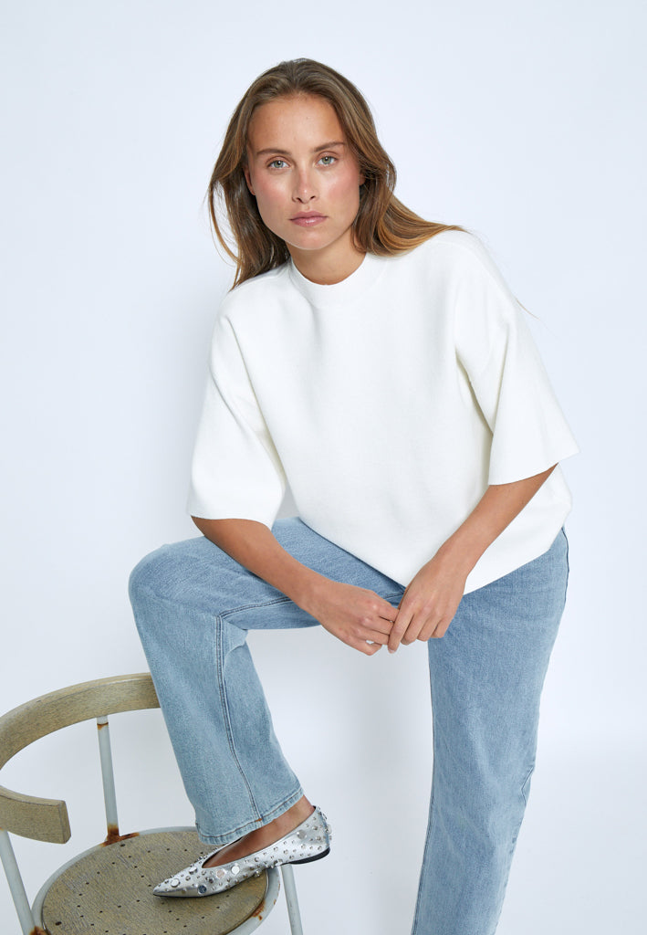 Minus MSLupi Knit T-Shirt T-Shirt 235 Cloud Dancer