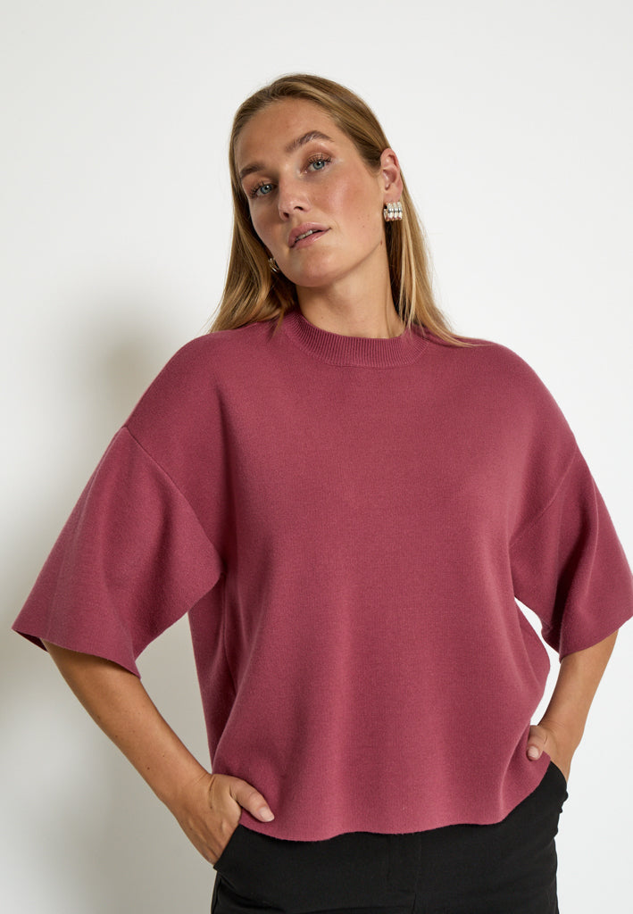 Minus MSLupi Knit T-Shirt T-Shirt 4058 Roan Rouge