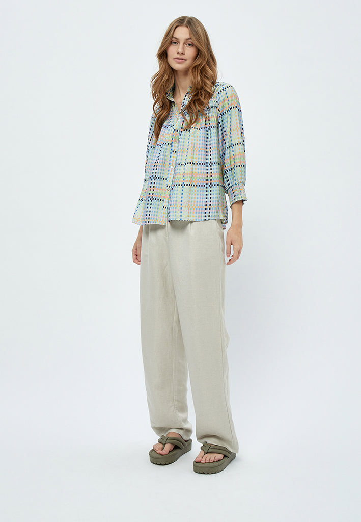 Minus MSLuretta Shirt Shirt 6075P Mango Sorbet Print