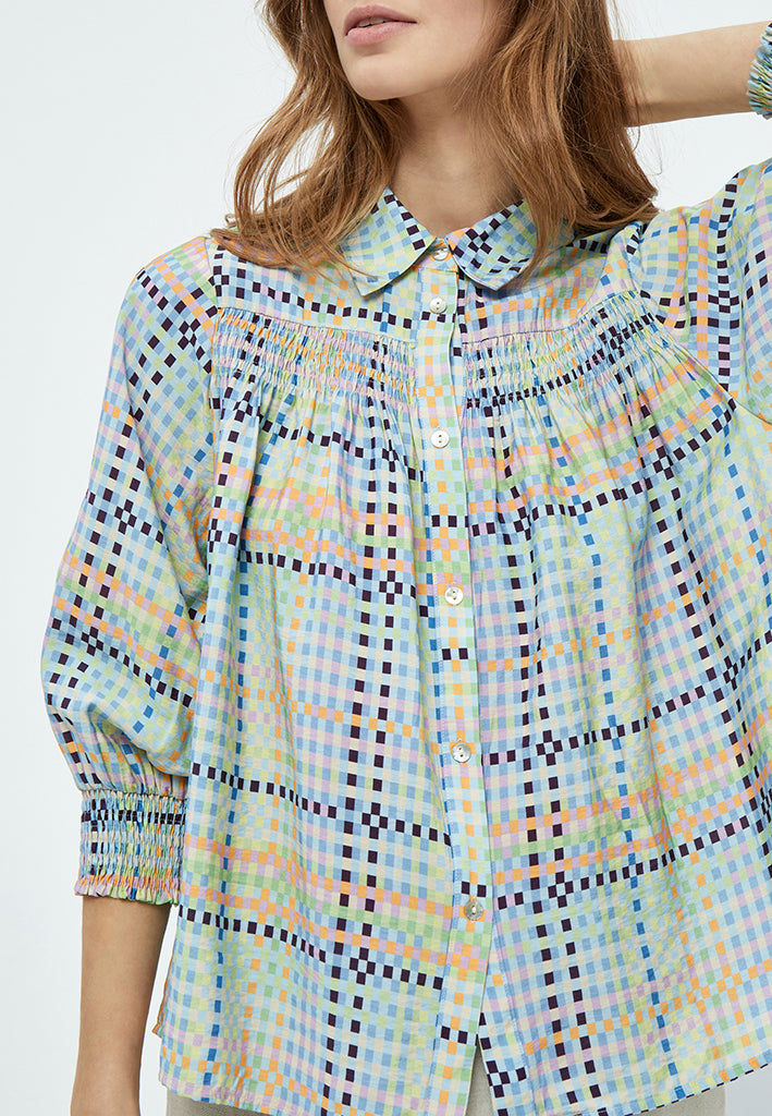 Minus MSLuretta Shirt Shirt 6075P Mango Sorbet Print