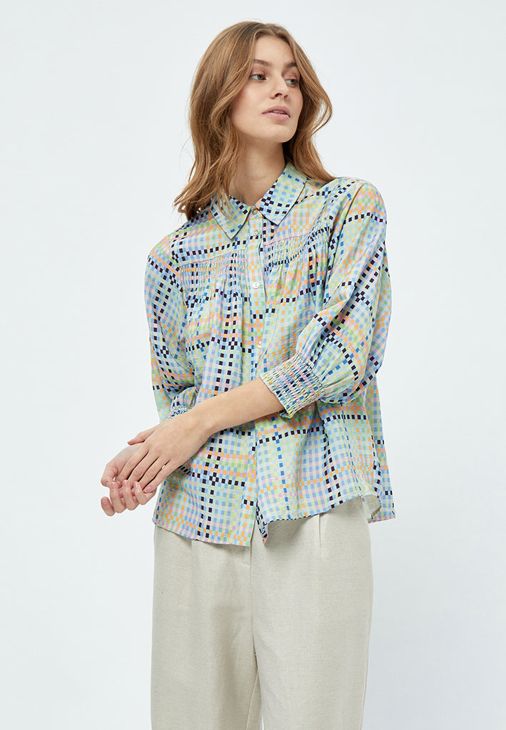 Minus MSLuretta Shirt Shirt 6075P Mango Sorbet Print