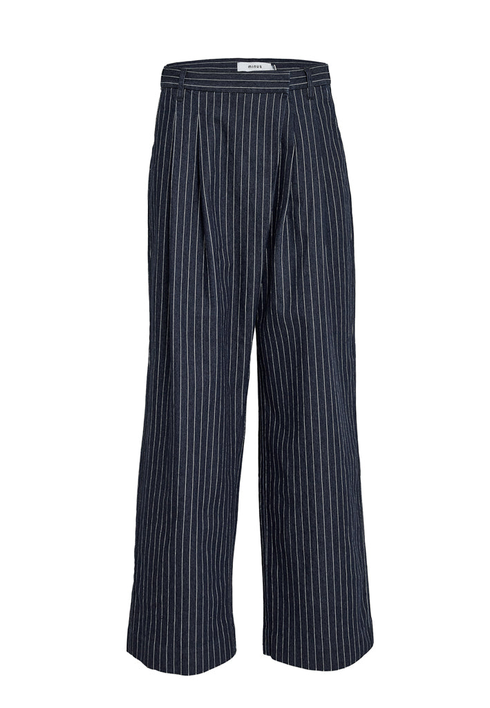 Minus MSLyla High Waist Pant Pant 537S Dark Denim Stripe