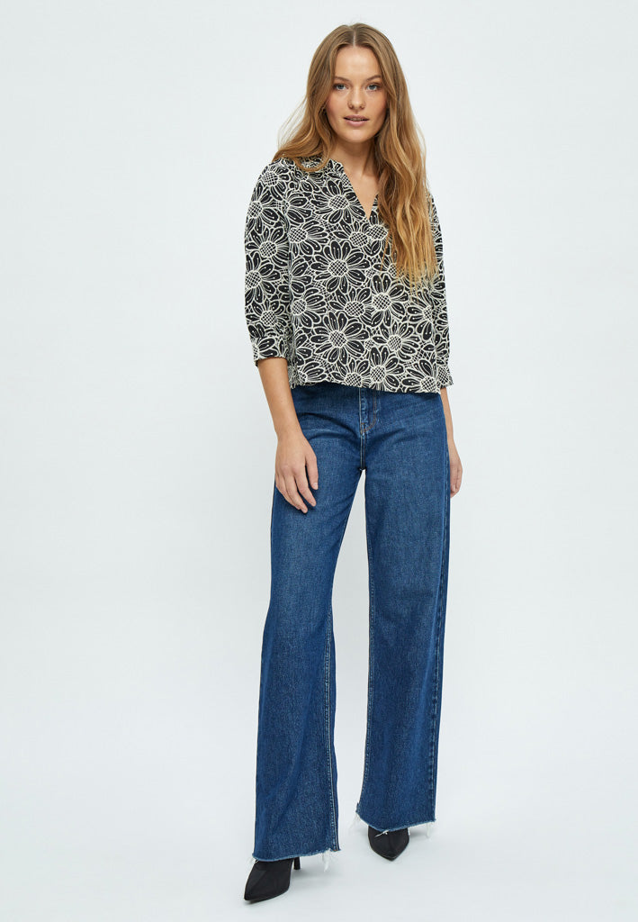 Minus MSMaila Embroidery Blouse Blouse 100 Black