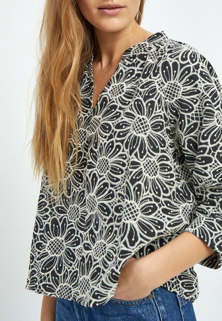 Minus MSMaila Embroidery Blouse Blouse 100 Black