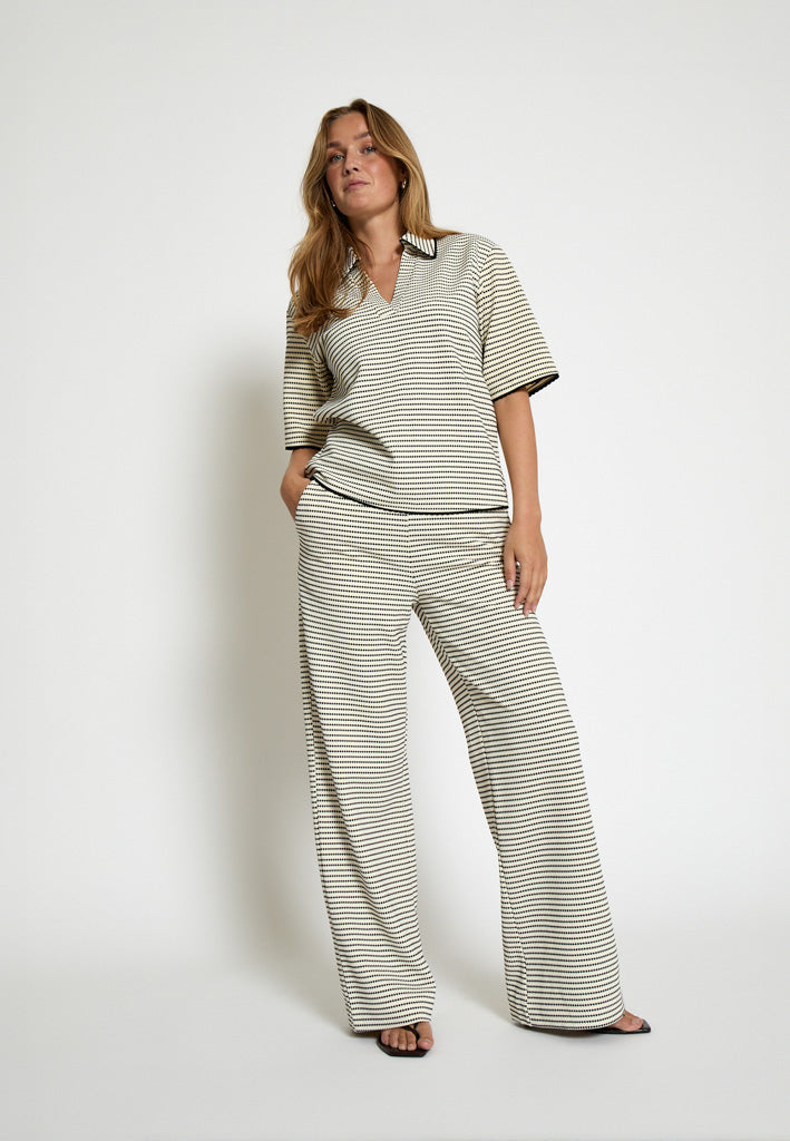 Minus MSMaki High Waist Pant Pant 100S Black Striped