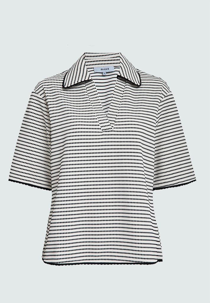 Minus MSMaki T-Shirt T-Shirt 100S Black Striped