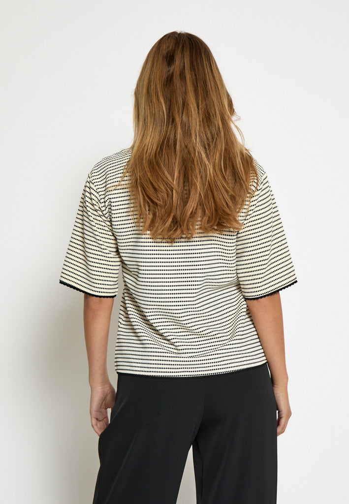 Minus MSMaki T-Shirt T-Shirt 100S Black Striped