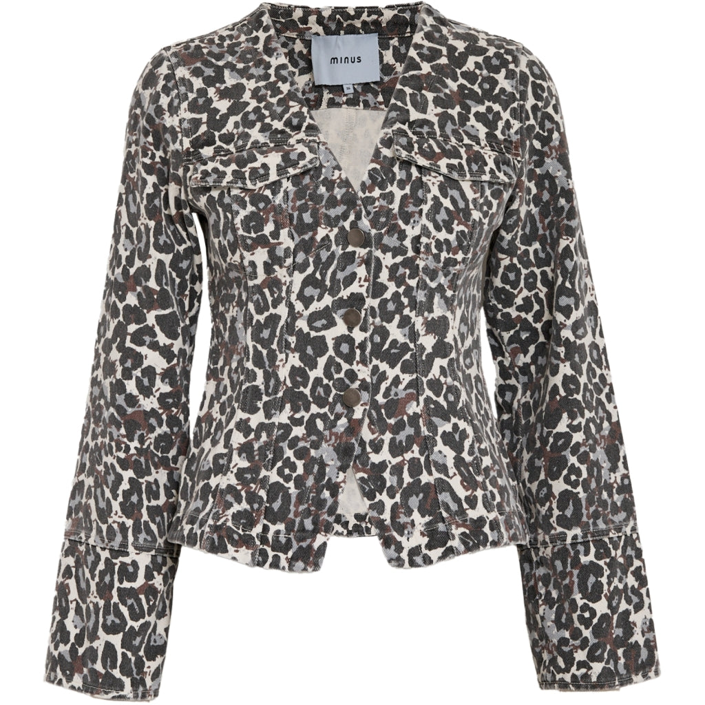 Minus MSMalli Jacket Jacket 2284P Skyway Blue Leo Print