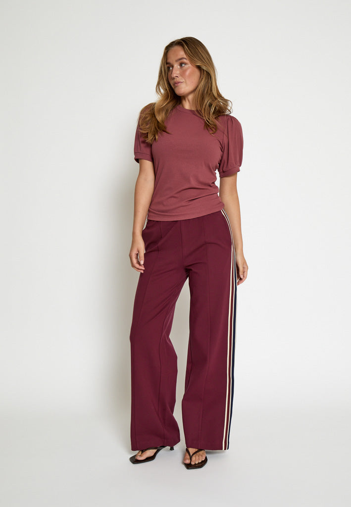 Minus MSMarabella Mid Waist Pant Pant 615 Bordeaux