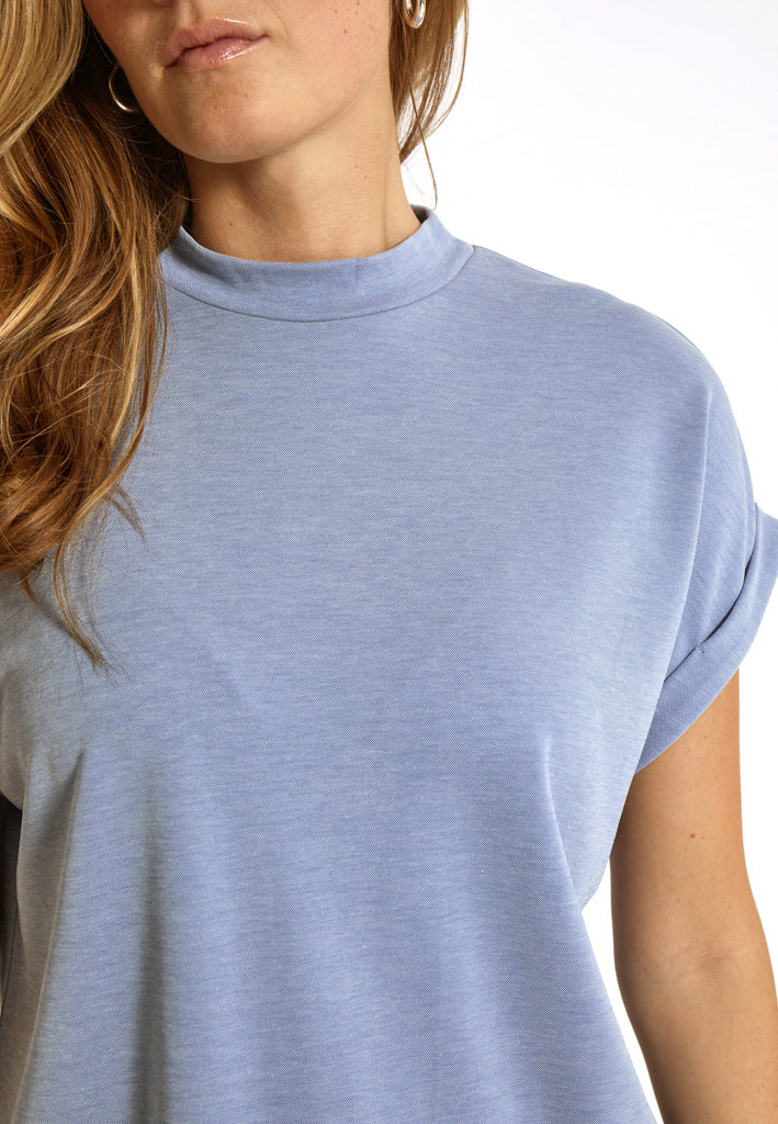 Minus MSMavelyn Blouse T-Shirt 1048 Ice Blue