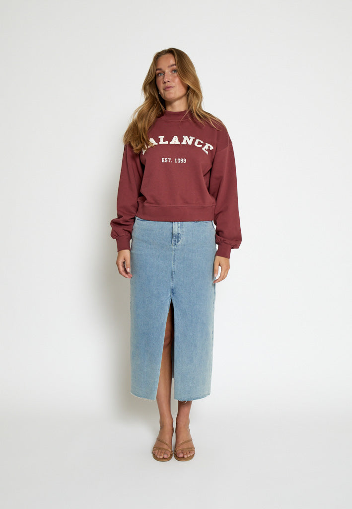 Minus MSMaya Sweat Sweatshirt 4058 Roan Rouge