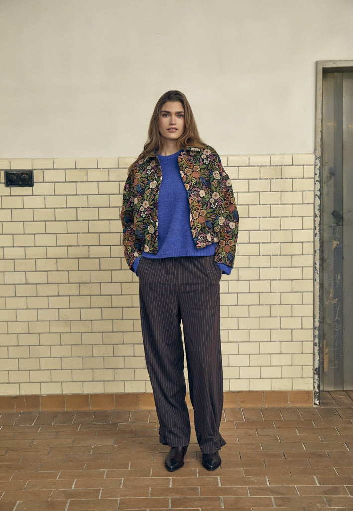 Minus MSMeg Jacket Jacket 9041P Black Flower Print