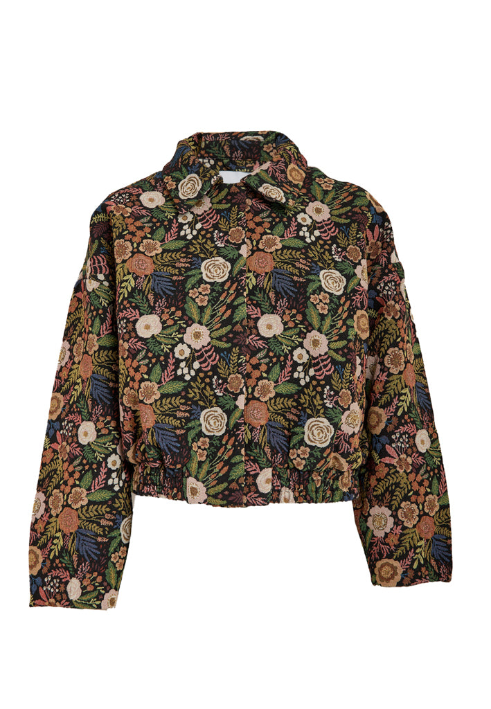 Minus MSMeg Jacket Jacket 9041P Black Flower Print