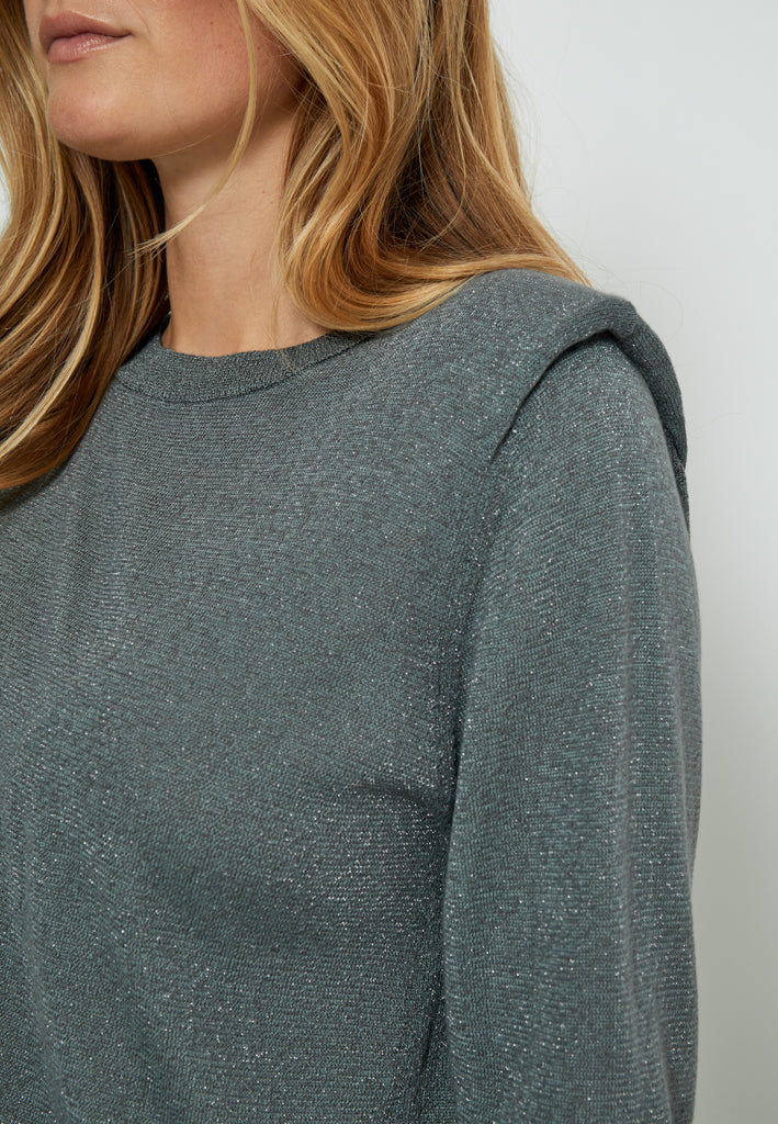 Minus MSMekira Knit Pullover Pullover 148MET Gunmetal Metallic