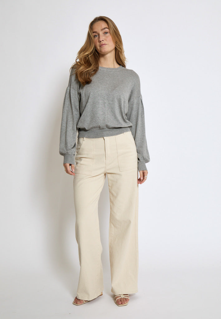 Minus MSMelea Knit Pullover Pullover 112M Light Grey Melange