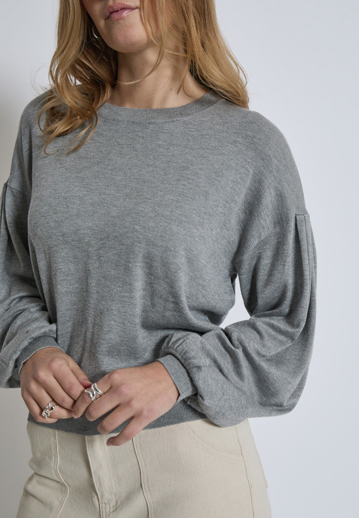 Minus MSMelea Knit Pullover Pullover 112M Light Grey Melange