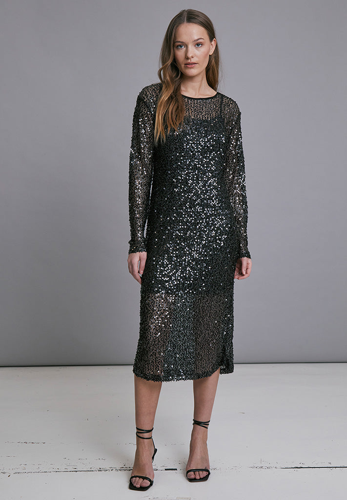 Minus MSMera Glitter Midi Dress Dress 100 Black