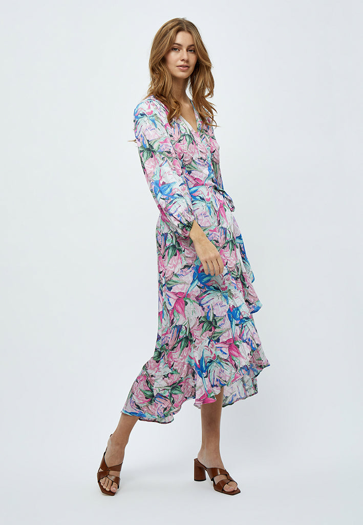 Minus MSMercy Maxi Dress Dress 7211P Super Pink Print