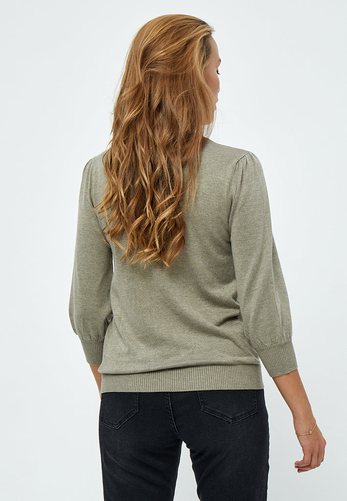 Minus MSMersin Knit Pullover Pullover 399 Wood Smoke Melange