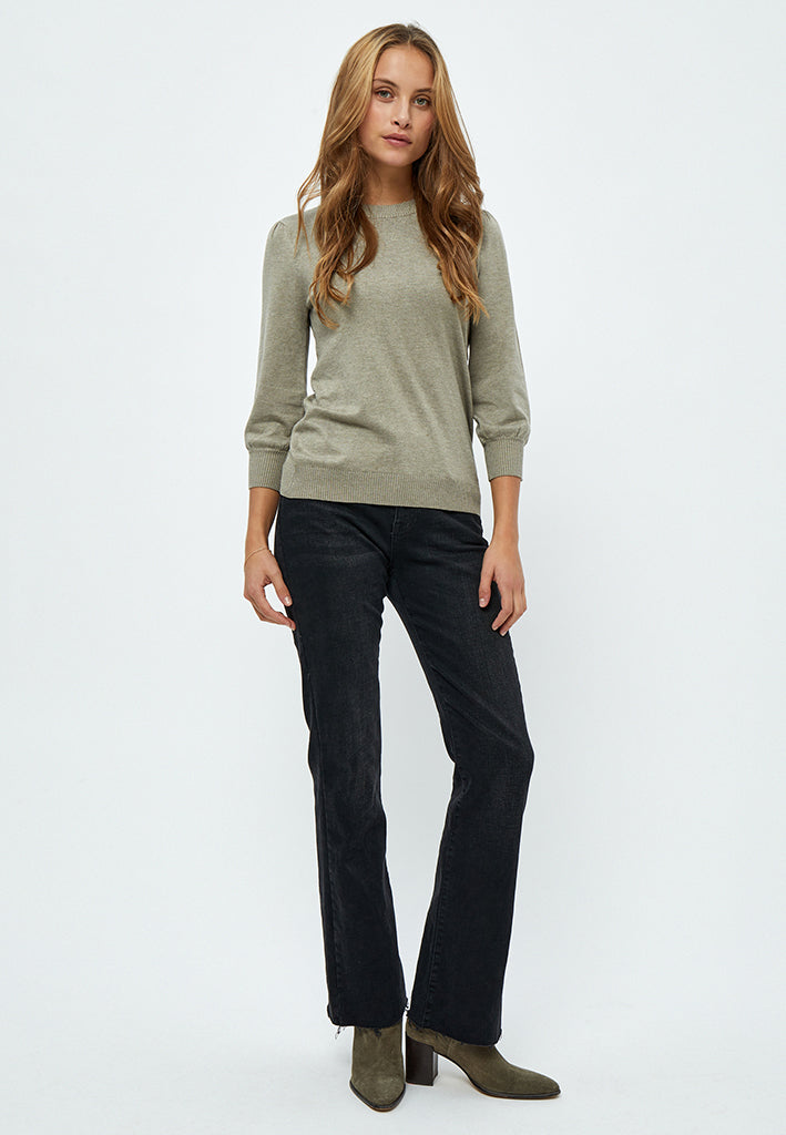 Minus MSMersin Knit Pullover Pullover 399 Wood Smoke Melange