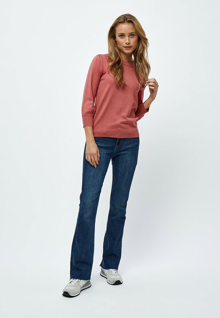 Minus MSMersin Knit Pullover Pullover 4201M Dusty Cedar Red Melange