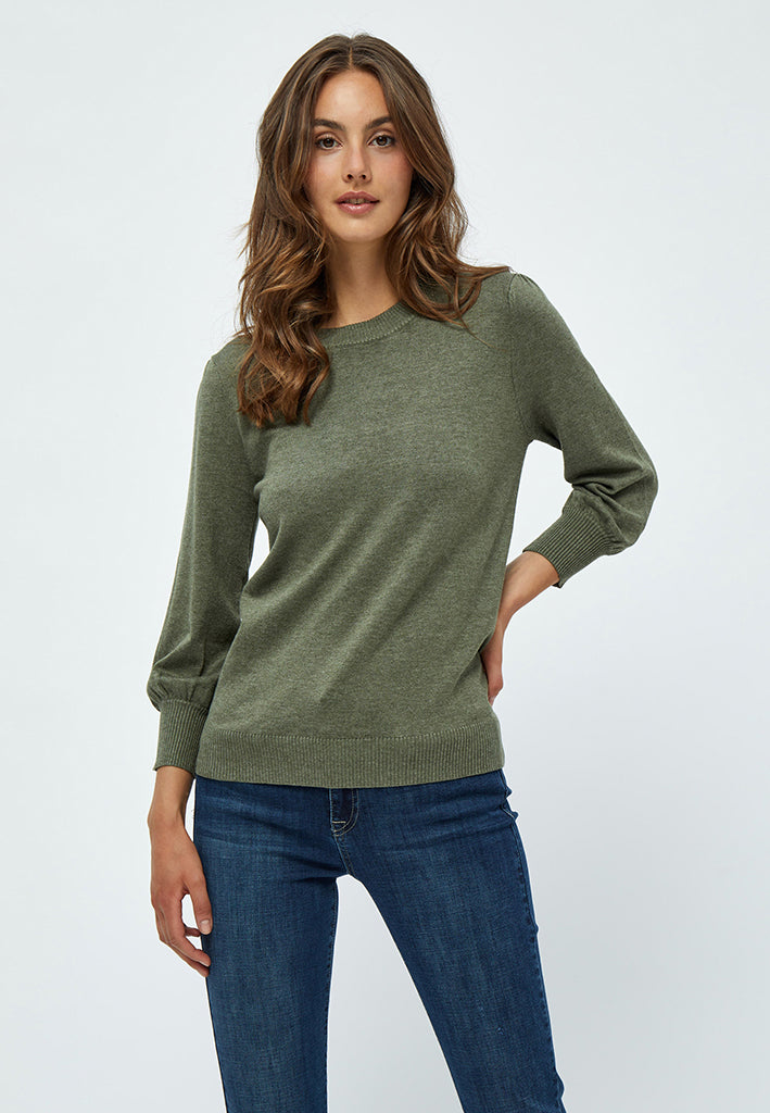 Minus MSMersin Knit Pullover Pullover 478M Green Field Melange