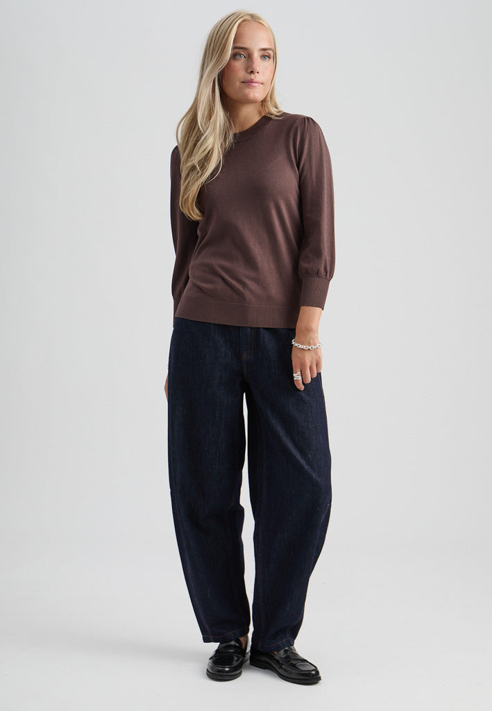 Minus MSMersin Knit Pullover Pullover 5618 Bracken Brown