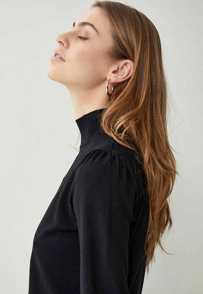 Minus MSMersin Roll Neck Knit Pullover 100 Black