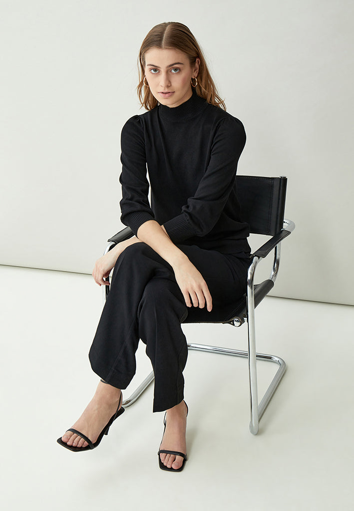 Minus MSMersin Roll Neck Knit Pullover 100 Black
